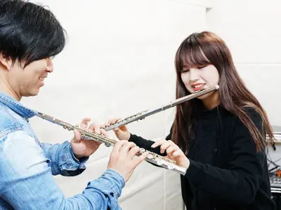 フルートレッスン風景