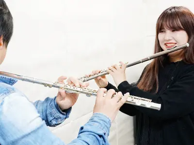 フルート教室のレッスン