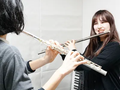 フルート教室レッスン風景