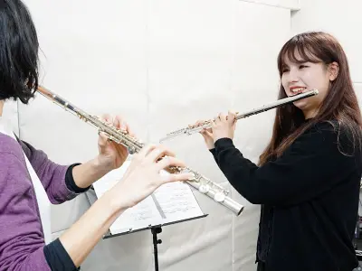 フルートレッスンの様子